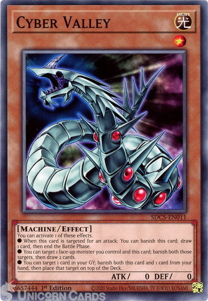 SDCS-EN011 Cyber Valley Common 1st Edition Mint YuGiOh Card