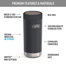 Icon™ Series Stainless Steel 12-Oz.-Slim-Can Beverage Insulator _