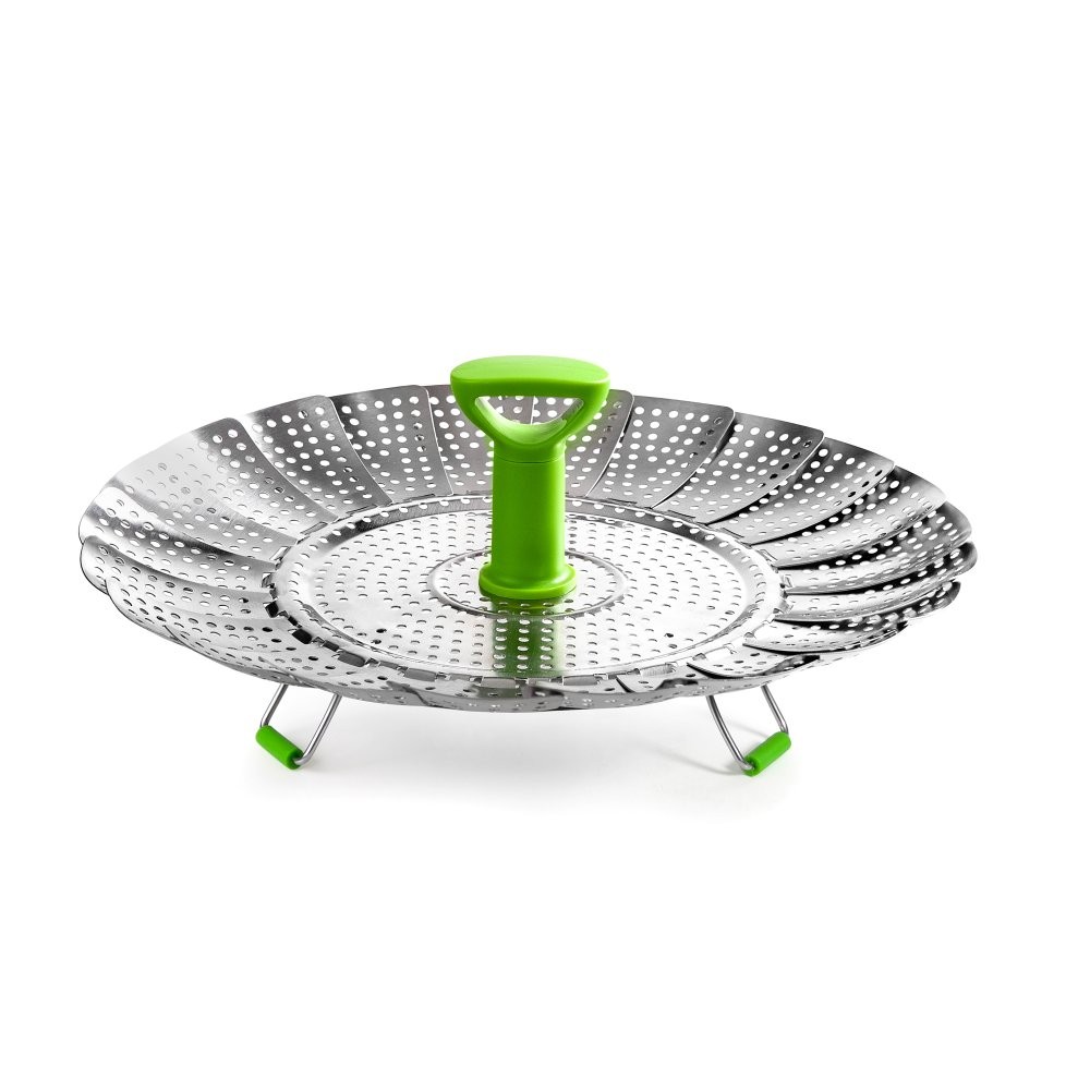 Panier vapeur rétractable en inox 18 cm pour cuire les légumes