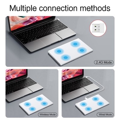 Trackpad Bluetooth Kabellos 2.4G Kabelgebundenes Touchpad Touchpad Wiederau5950