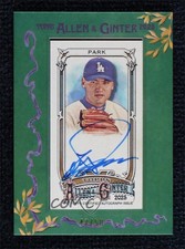2025 Topps Allen & Ginter Framed Mini Green Frame 47/50 Chan Ho Park Auto sc8