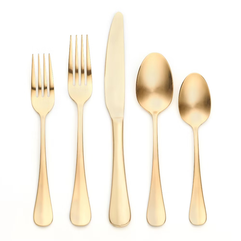 20pc Stainless Steel Sussex Baguette Champagne Silverware Set - Threshold 5290₽