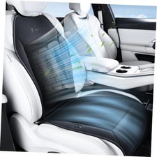 Cooling Car Seat Cover Ventilated Car Seat Cushion with 3-Speed 8 Fans Black