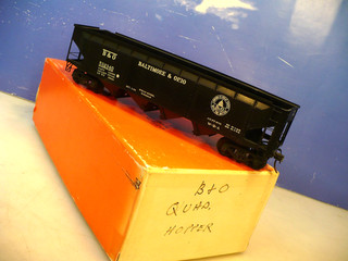 BRASS O Precision Baltimore & Ohio Quad Hopper F/P NO RESERVE