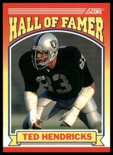 1990 Score #599 Ted Hendricks