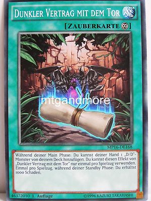 Yu-Gi-Oh - 1x Dunkler Vertrag mit dem Tor - MP16 - Mega-Tins - Common