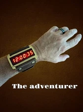 THE ADVENTURER retro digital gold watch, mens, new