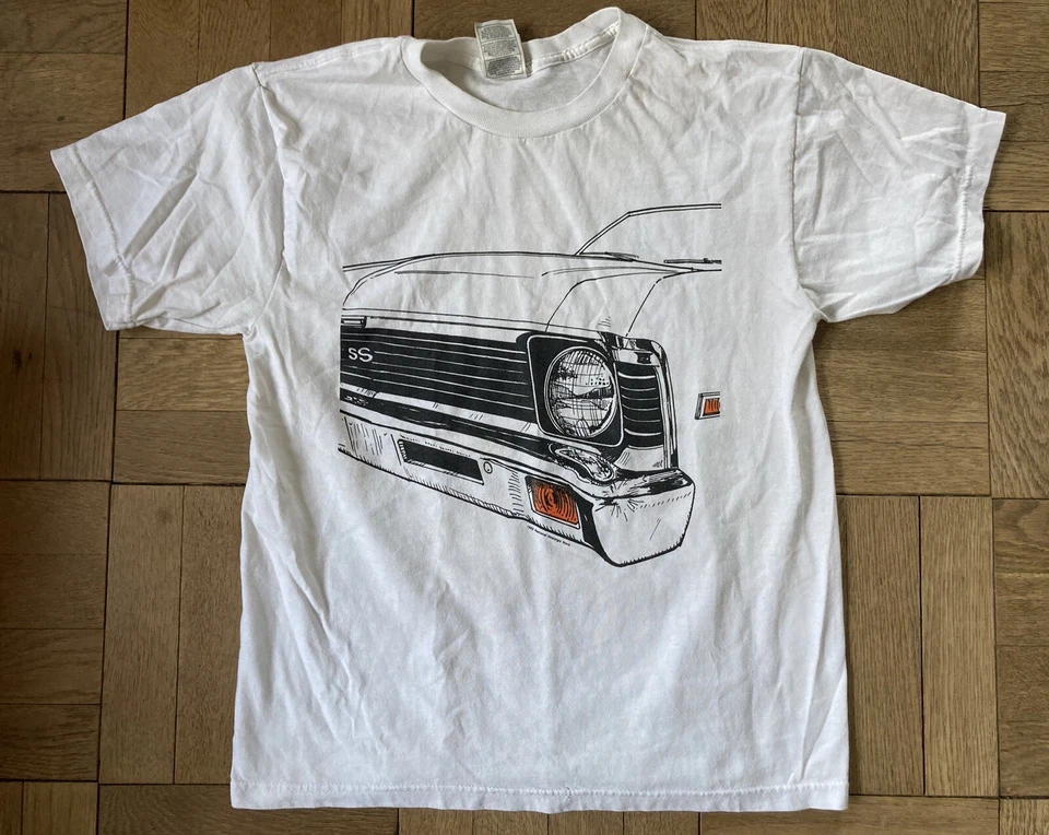 Camiseta vintage Chevrolet Nova SS 1972 doble cara. Camisa Chevy Nova SS. Nova SS Foto 2 de 4