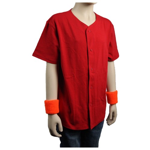 Kid's Plain T-Shirt Baseball Raglan Jersey Button Tee Boy Girl Junior Youth Team - Picture 8 of 24