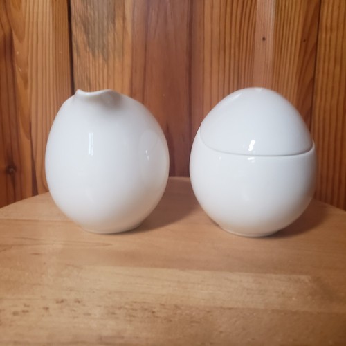 Mikasa Global Cuisine White Sugar Bowl and Creamer Discontinued!  - Picture 2 of 11