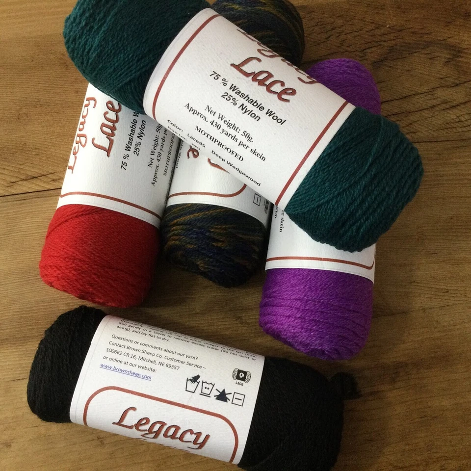 Brown Sheep Co. Yarn *Legacy Lace Washable Wool * variety each **FREE SHIPPING** - Image 3 of 4