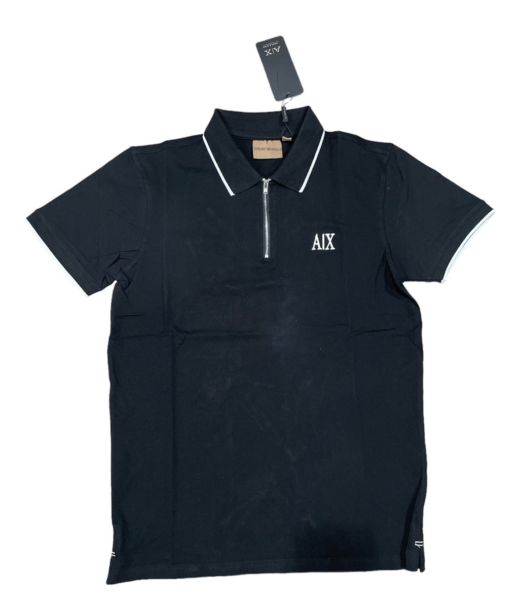 Armani Exchange A|X Men's Zipper Logo Polo Shirt. Select Your Size