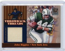 2006 Donruss Elite Dual Throwback Threads #TT44 John Riggins Curtis Martin 36/44