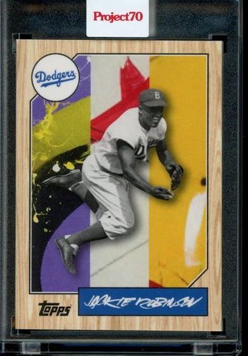 2021 Topps Project 70 Card #42 Jackie Robinson 1987 SP by Futura