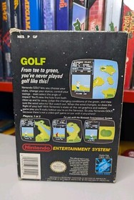 Vintage Nintendo NES Black Box Golf CIB Complete In Box w/ Manual Oval Tested 