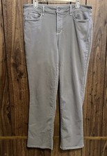 NYDJ MARYLIN STRAIGHT LIFT TUCK TECH High Rise Stretch Pants Sz 14