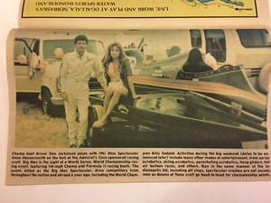 Admirals Cove Lake Mcconaughy Dan Jorgenson (Boat Champ) & Miss Spectacular 1981