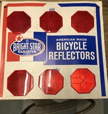 VINTAGE MUSCLE BIKE SCHWINN OTHER BRIGHT STAR GULOTTA REFLECTOR DISPLAY IN BOX