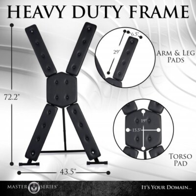 St. Andrew's Cross Deluxe BDSM Bondage Dungeon Furniture Sex Toy Dom  Submissive | eBay