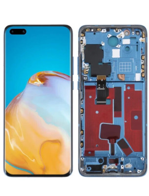   Original LCD Display Touchscreen Digitizer mit Rahmen für Huawei P40Pro - Blau