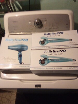 (3)NEW IN BOX- BABYLISS PRO Portfino 6600 Hairy Dryer & Miro Cure3