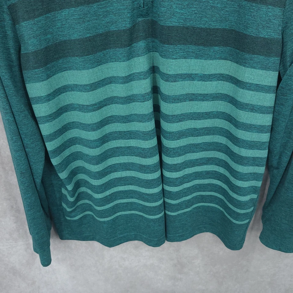 Куртка мужская Grand Slam большая зеленая 1/4 на молнии с ложным вырезом пуловер для гольфа с длинным рукавом - Изображение 2 из 4