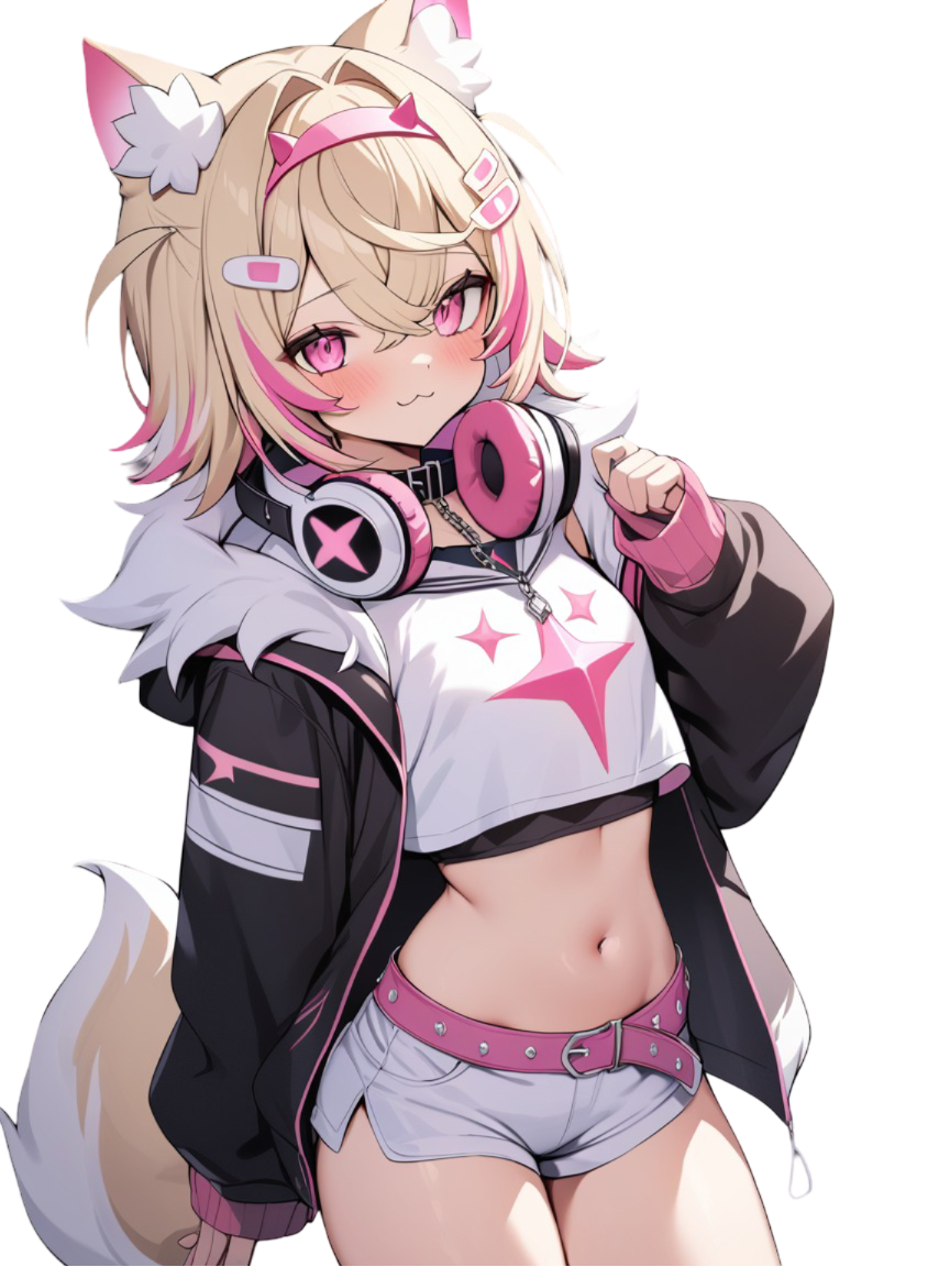 Mococo Abyssgard HoloLive Vtuber Waifu Weatherproof Anime Sticker