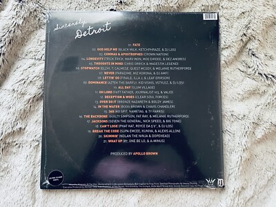 Apollo Brown Sincerely Detroit レコード Apollo Brown ‎– Sincerely, Detroit / Ultra Clear Vinyl 2xLP US