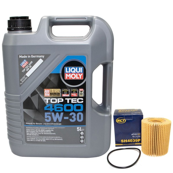 MotoröL Set 5W-30 5 Liter + ÖLfilter Sh 4039 P FüR Lexus Ls Gs-image