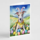 Whippet Easter Egg Hunt Greeting Cards and Envelopes Pack of 8 Dac5210Gca7P