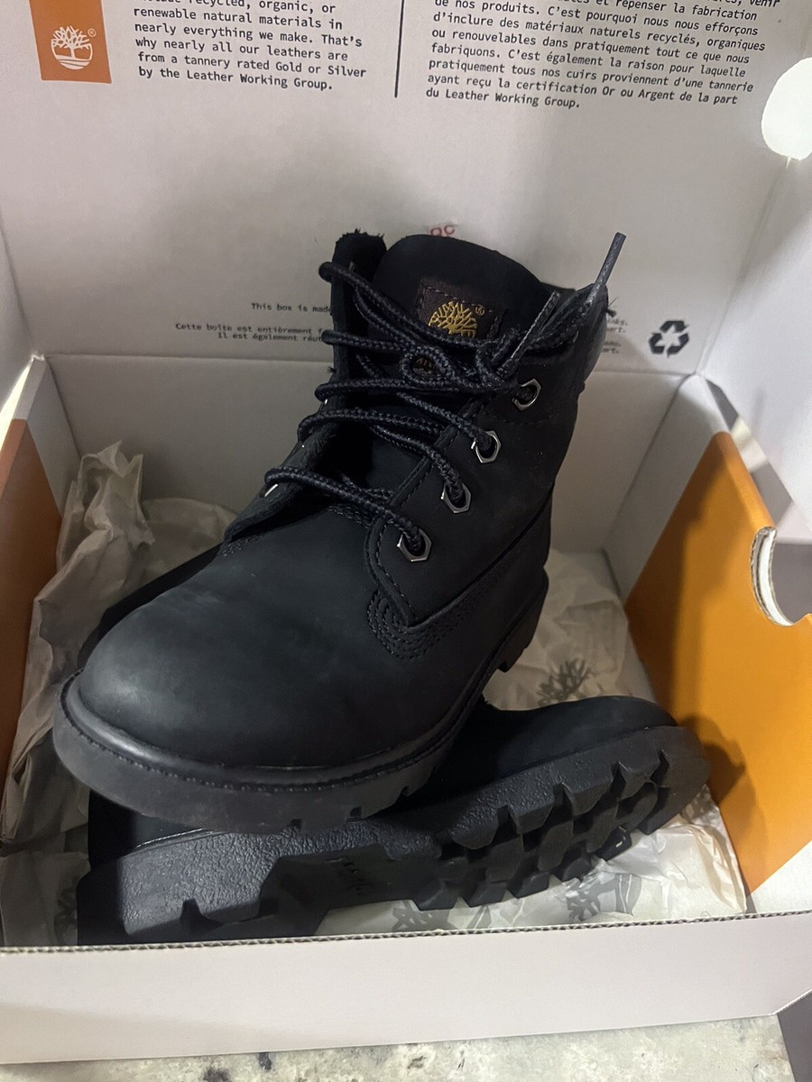 Timberland Boots Kids Size 10c Toddler black Nubuck Suede - Main Image