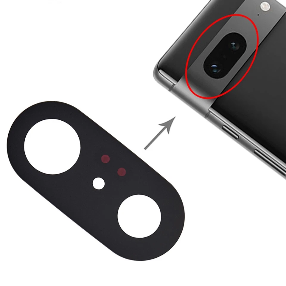 For Google Pixel 7 7A 7 Pro 6 6 Pro 5 5A 4 Back Camera Lens Cover Glass w/ Glue - Image 4 of 4