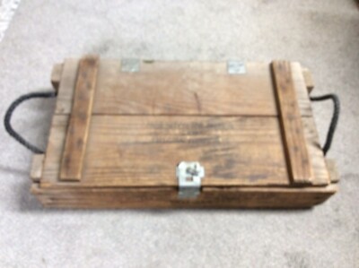 Vintage 1974 Vietnam CANNON AMMUNITION Crate For Mortars M1 & M29