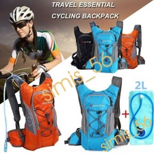 2 Litre 2L Cycling Running Hydration Backpack Rucksack Bladder Bag Hiking Sports