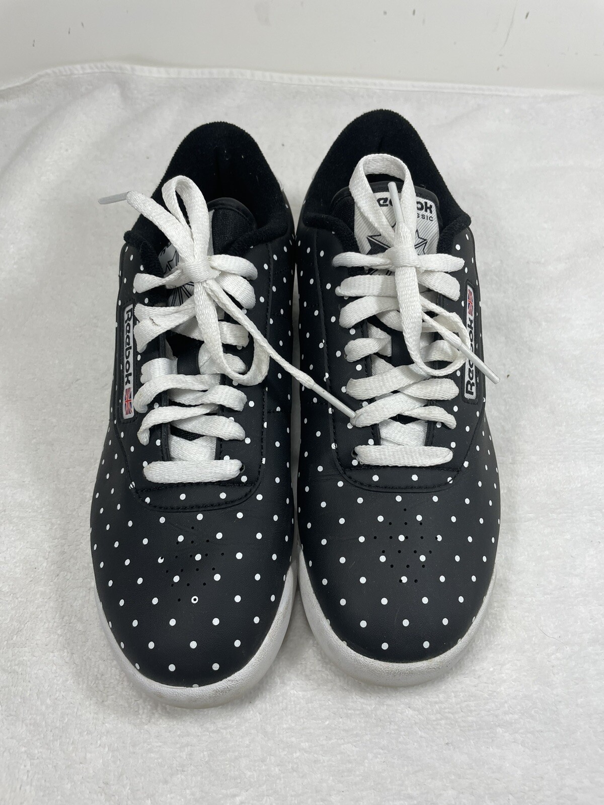 Reebok Classic White Leather Running Shoes Womens 7.5… Gem