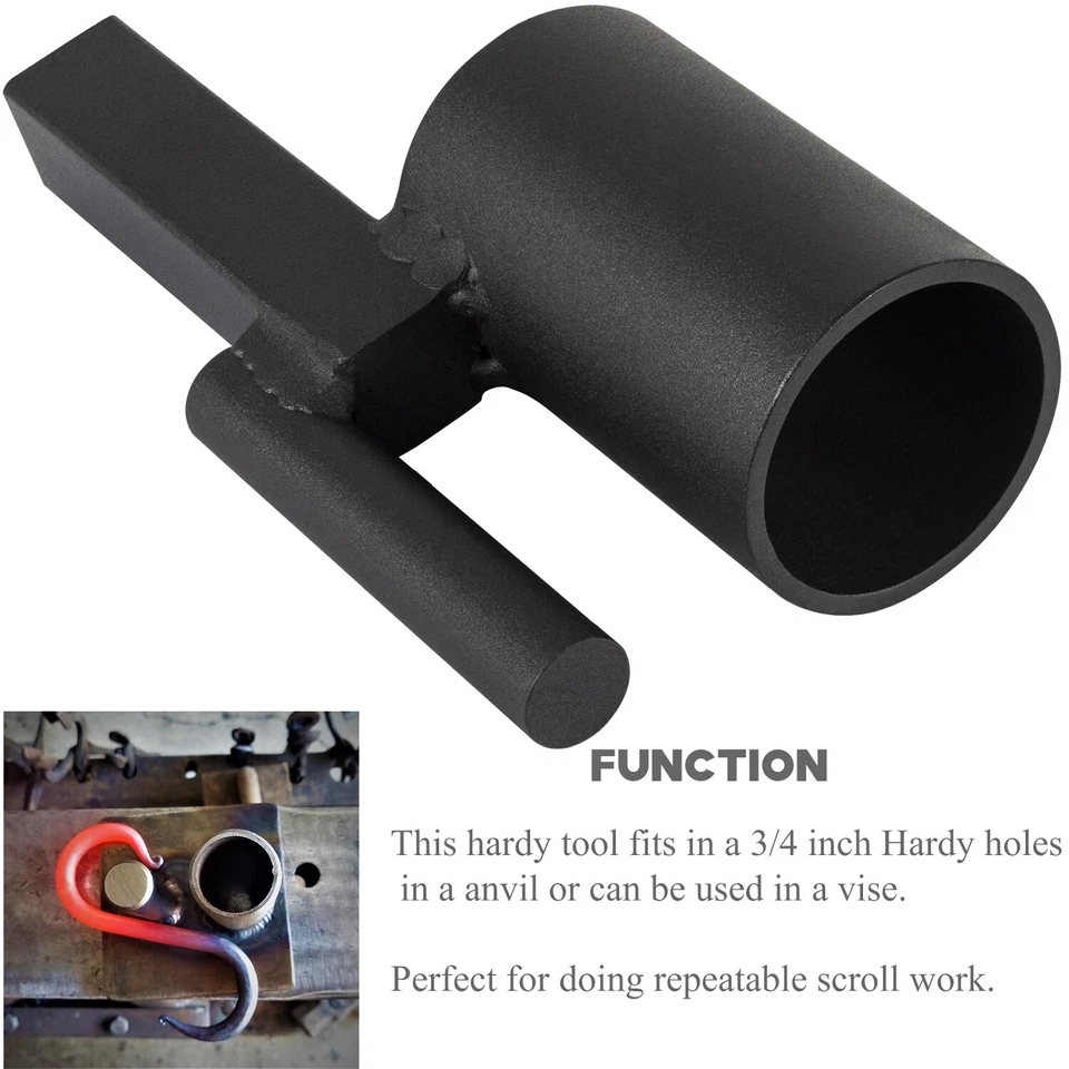 3/4 inch Blacksmith Hardy Anvil Tool Turning Bending Forge Scrolling Twisting  - Image 2 of 4