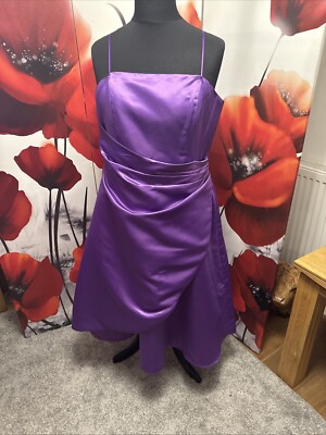 ebay uk evening dresses size 18 Debenhams wedding Collection Ladies Dress purple size 18 prom party pleated