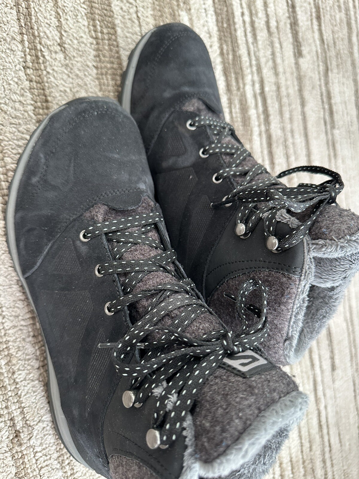 Salomon Stivali Invernali da Escursionismo Donna 8 Nero e Grigio Comodi Neve