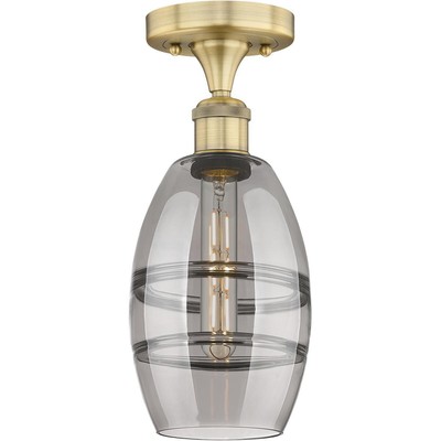 Innovations Lighting 616-1F-BB-G557-6SM Edison Vaz Semi-Flush Mount