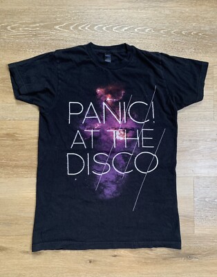 Panic! At The Disco GALAXY LOGO T-Shirt Adult Small Black