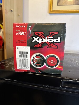 Sony Xplod 3 way Speakers XS-V1631A,H.O.P. cone woofer for clear