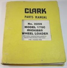 CLARK MICHIGAN 175C Cargador de Ruedas Tractor Piezas Manual Libro Catálogo