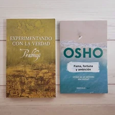 Osho Fama, fortuna y ambicion Prabhuji Experimentando con la verdad Lote de 2