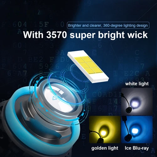 2X H11 LED Faros Láser Bombilla Blanco Hielo Proyector Auto Luces Antiniebla - Imagen 5 de 13