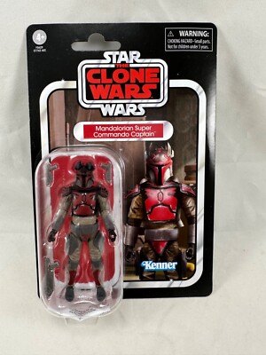 STAR WARS THE VINTAGE COLLECTION MANDOLORIAN SUPER COMMANDO CAPTAIN HASBRO 4+