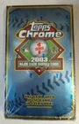 2003 Topps Chrome Baseball Series 1 Factory Sealed Hobby Box 24 Packs