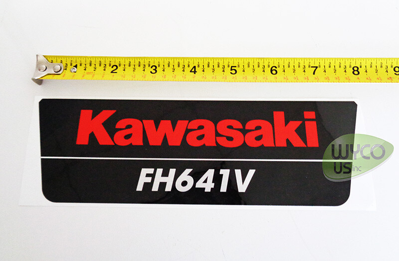 OEM ENGINE BRAND LABEL, KAWASAKI FH641V FOR SCAG 61 ADVANTAGE