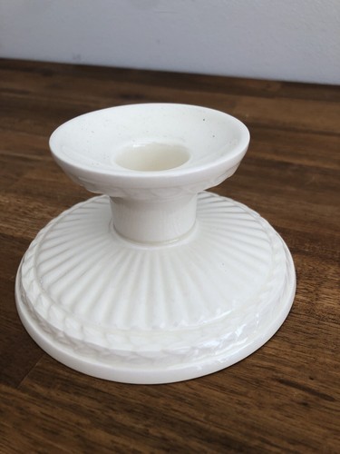 WEDGWOOD England Porcelain Queen’s Ware "EDME" Single CANDLESTICK - Picture 11 of 12