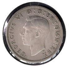 1950 ~ Great Britain ~ Florin ~ Two Shillings ~ George VI ~ *M910