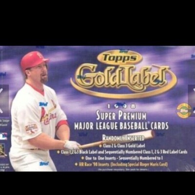 1998 TOPPS BASEBALL GOLD LABEL CLASS 1,2,3 & BLACK LABEL CLASS 1,2,3 YOU PICK